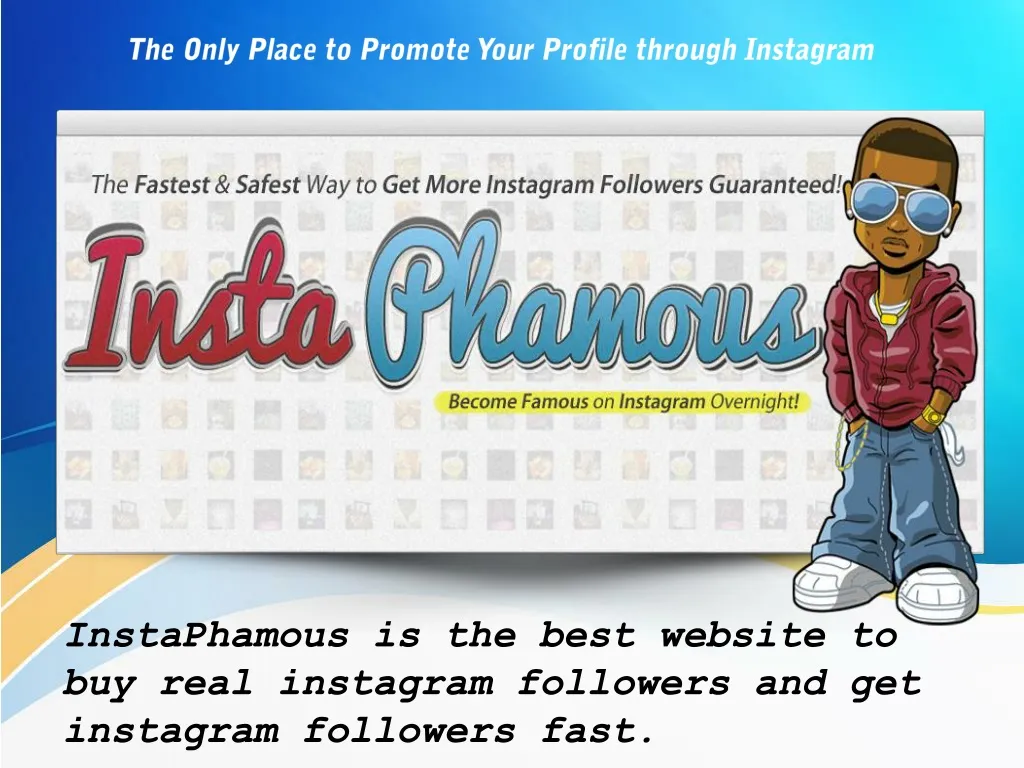 the only place to promote your profile through instagram