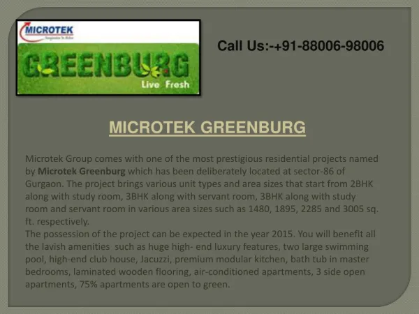 Microtek Greenburg Gurgaon