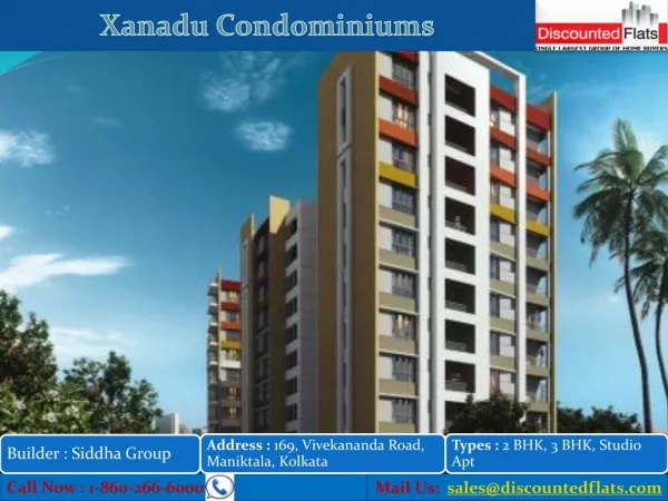 2, 3 BHK flats in Xanadu Condominiums at Rajarhat in Kolkata
