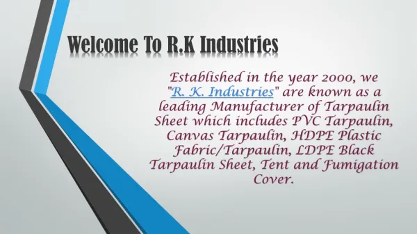 Tripal Manufacturer in Delhi - R.K. Industries