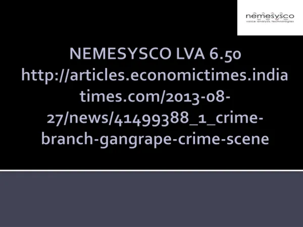 NEMESYSCO LVA 6.50