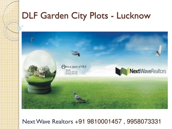 dlf garden city lucknow-residential and commercial plots