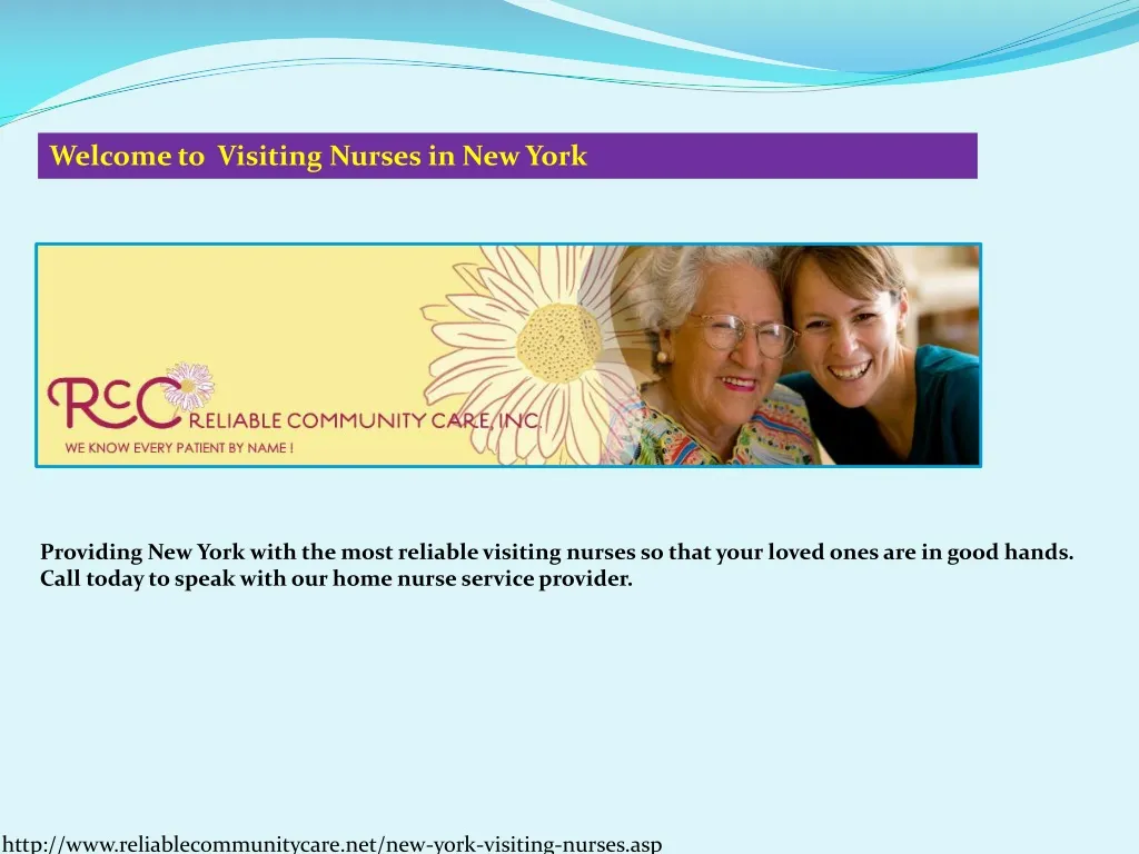 welcome to visiting nurses in new york