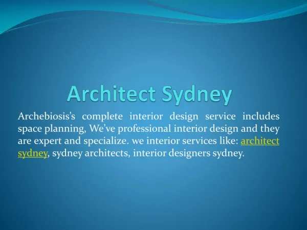 Best Interior Design Services in Australia