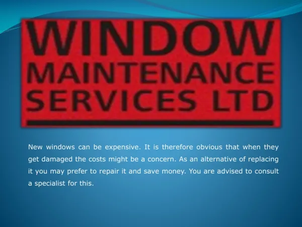 Appoint Professionals for All Your Window Maintenance Servic