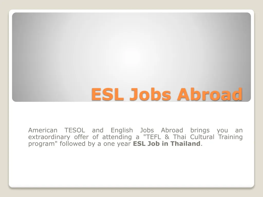 esl jobs abroad