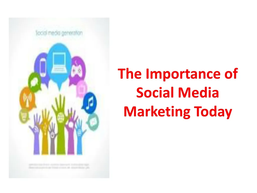 the importance of social media marketing today