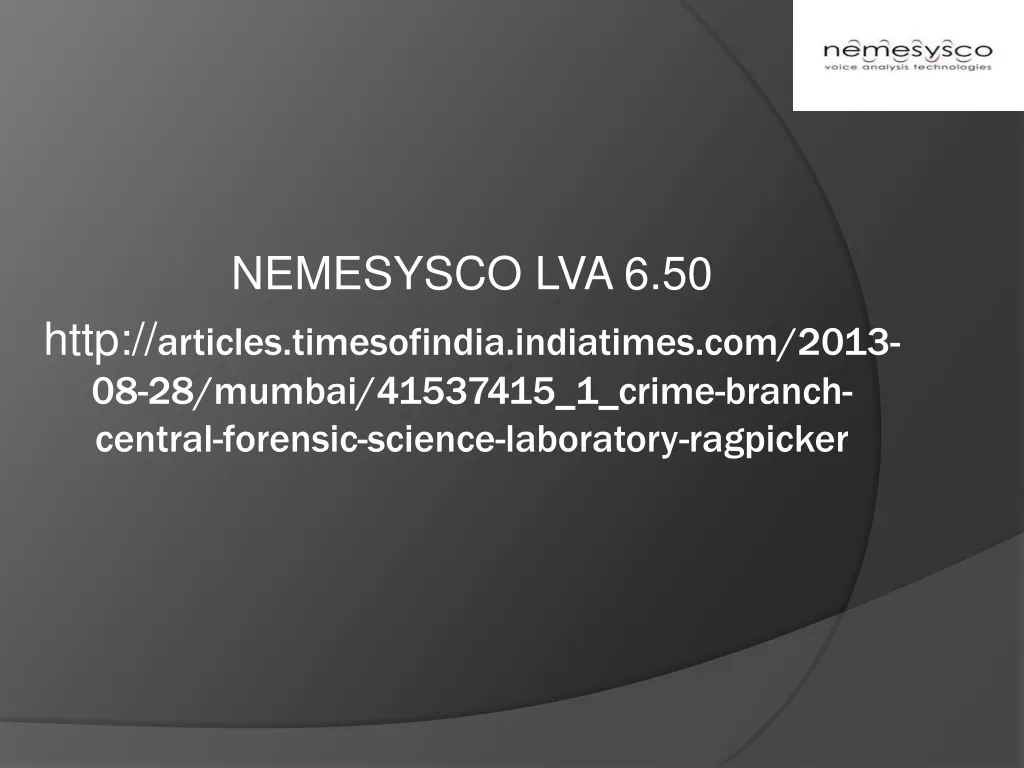 nemesysco lva 6 50 http articles timesofindia