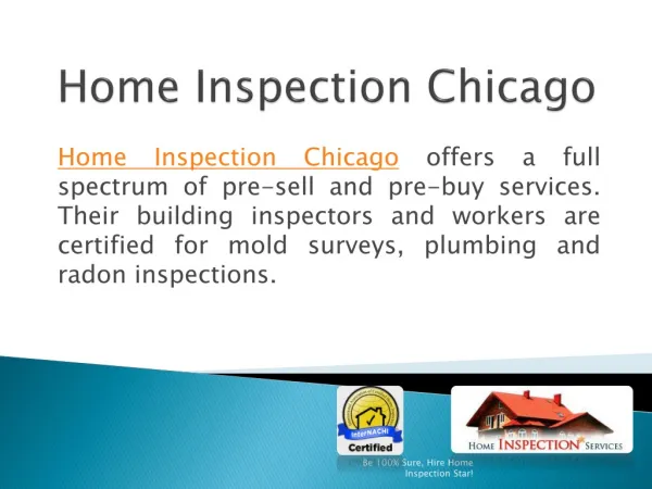 Home Inspection Services-Which You Can Customize According T