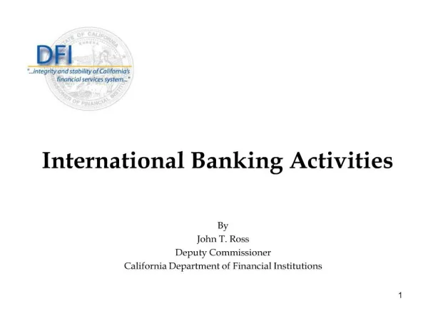 international banking activities