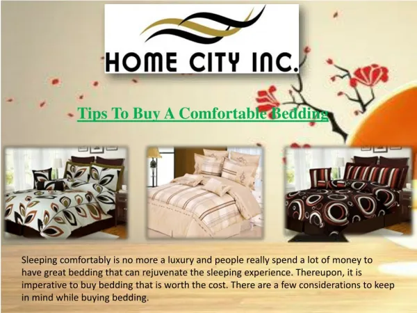 Tips to buy a comfortable bedding