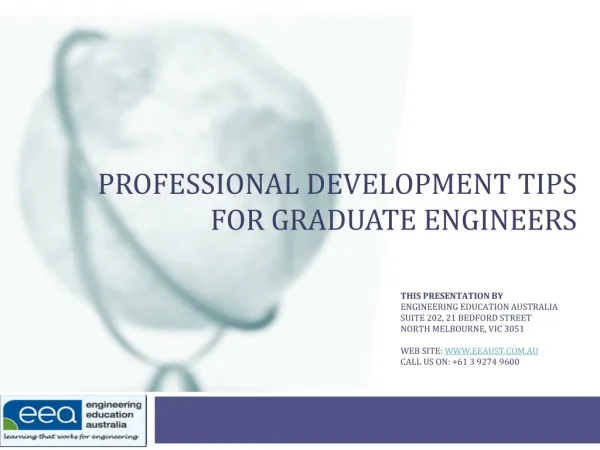Professional Development for Graduate Engineers