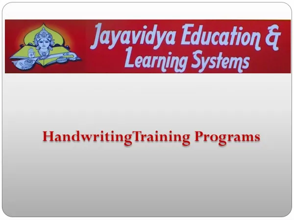 Handwriting-Training