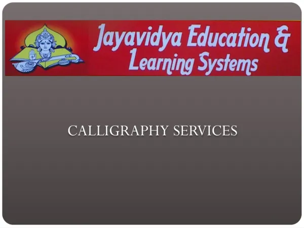 Calligraphy-Services