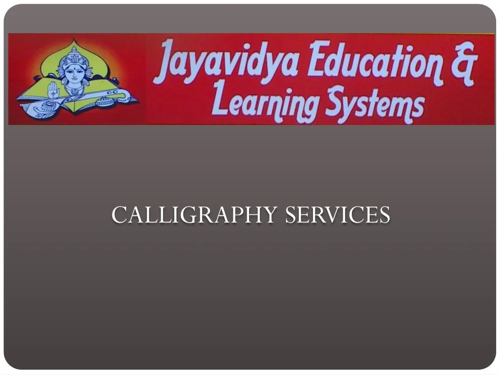 calligraphy services