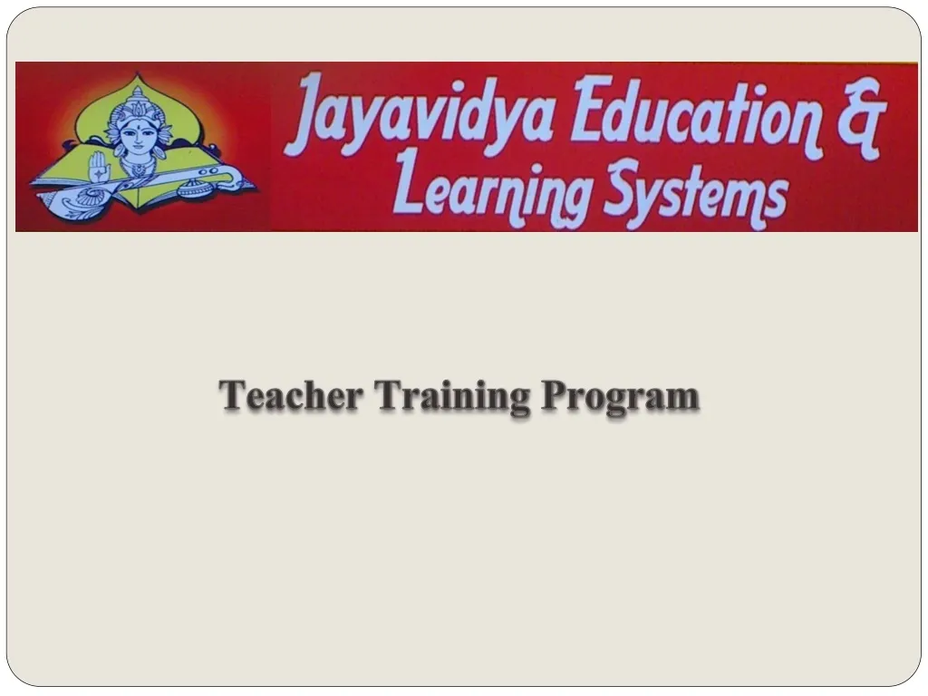 teacher training program