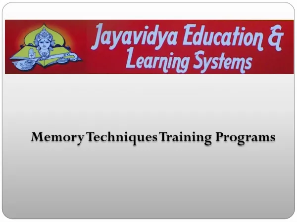 Memory-Techniques-Training