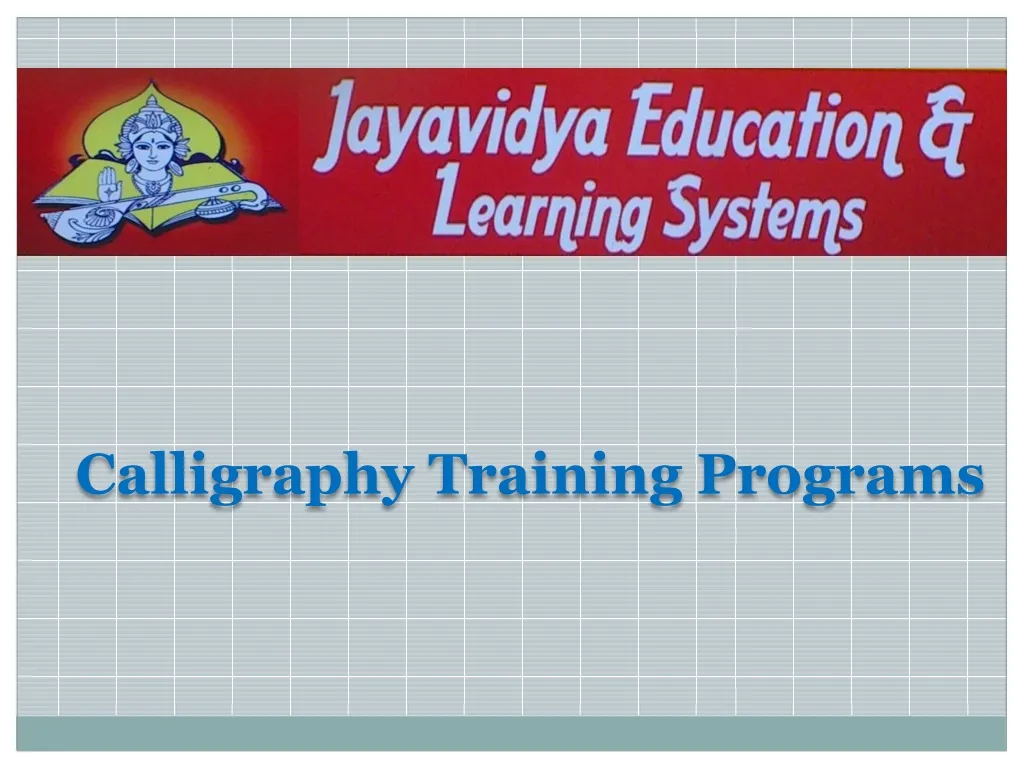 calligraphy training programs