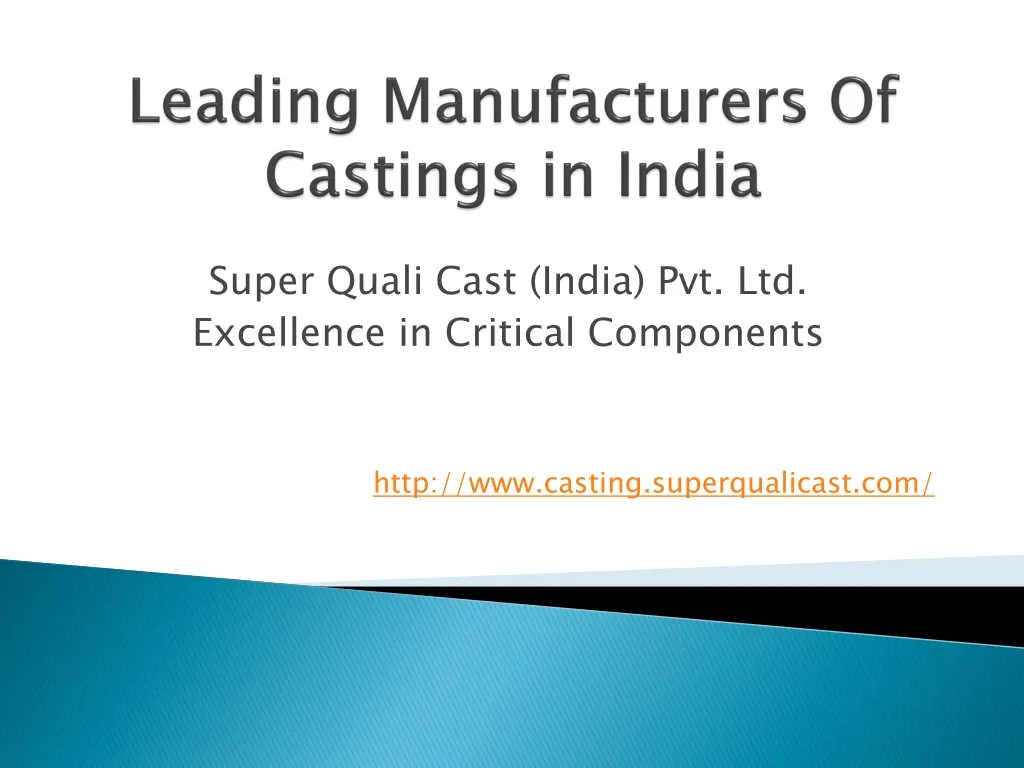 leading manufacturers of castings in india