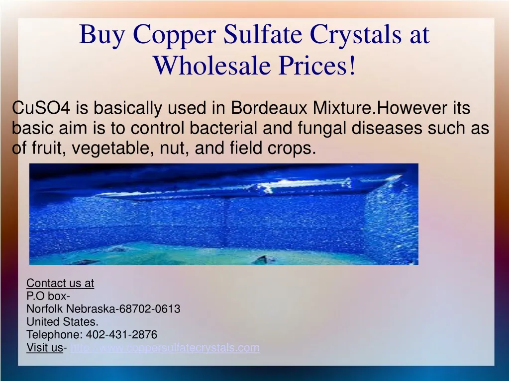 buy copper sulfate crystals at wholesale prices