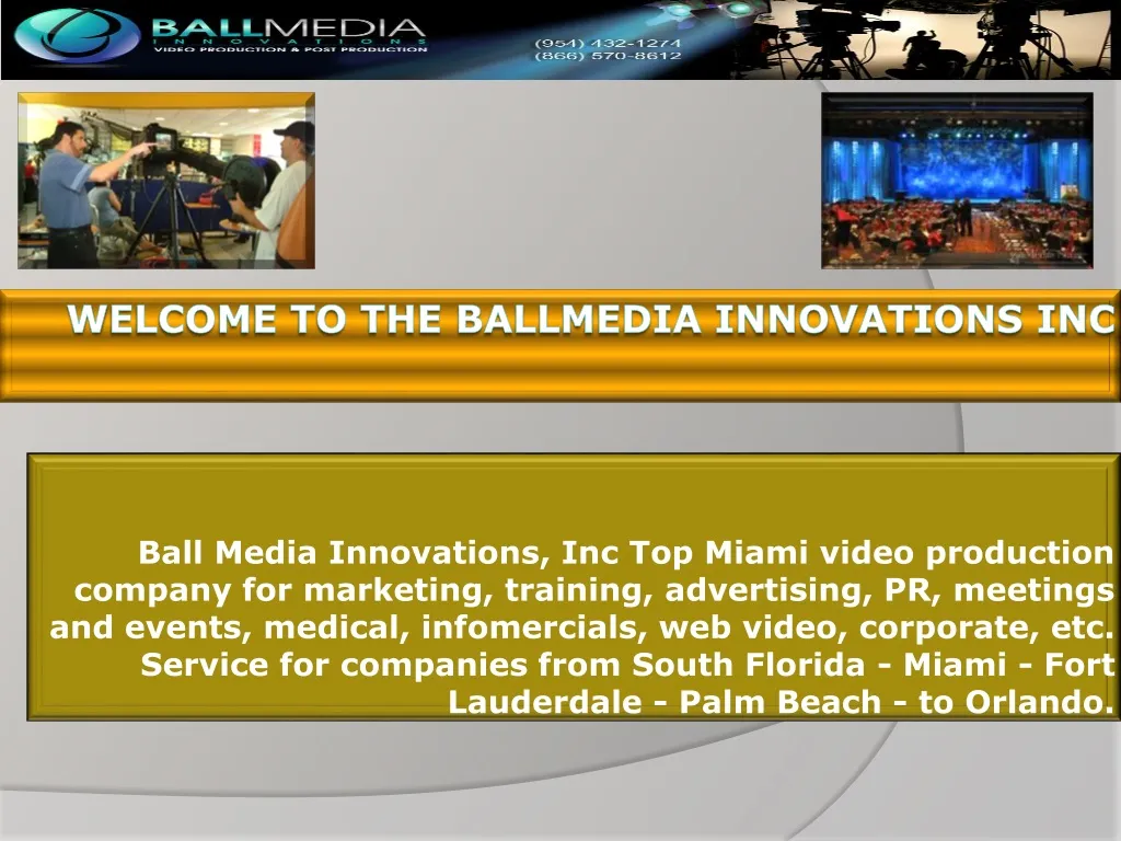 w elcome to the ballmedia innovations inc