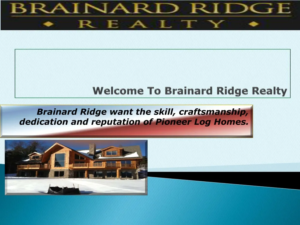 welcome to brainard ridge realty