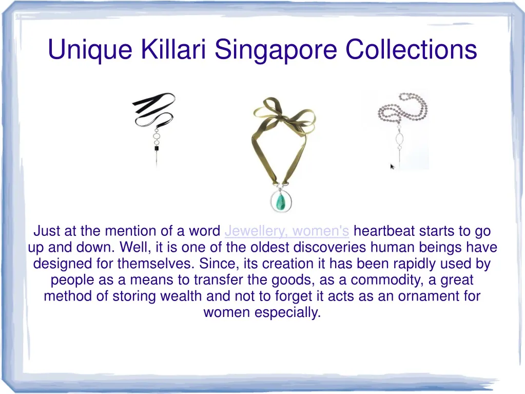 unique killari singapore collections