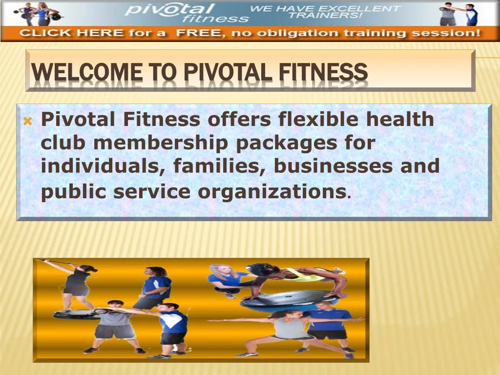 welcome to pivotal fitness