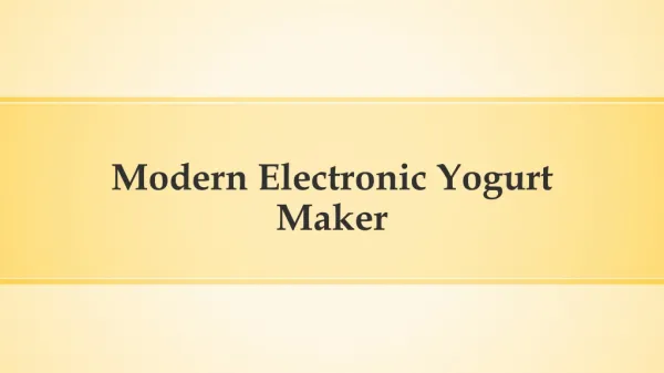 Learn more about making yoghurt here