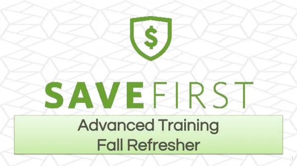 Advanced Training Fall Refresher