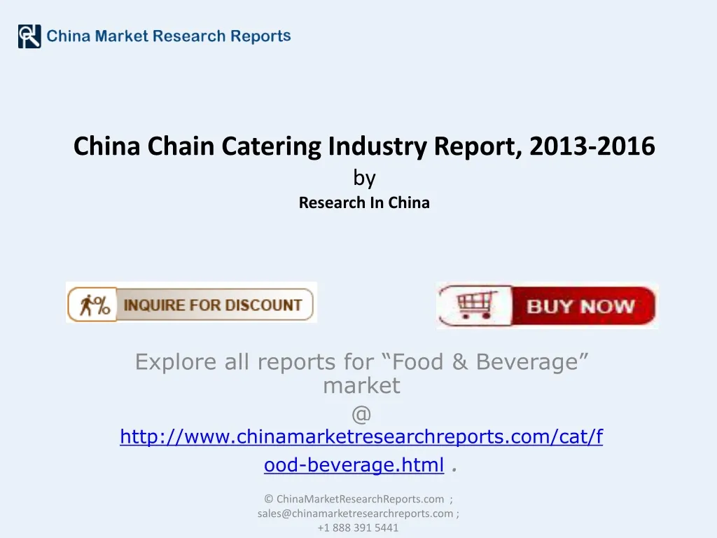 china chain catering industry report 2013 2016 by research in china