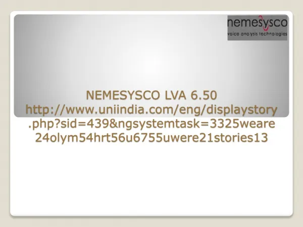 NEMESYSCO LVA 6.50