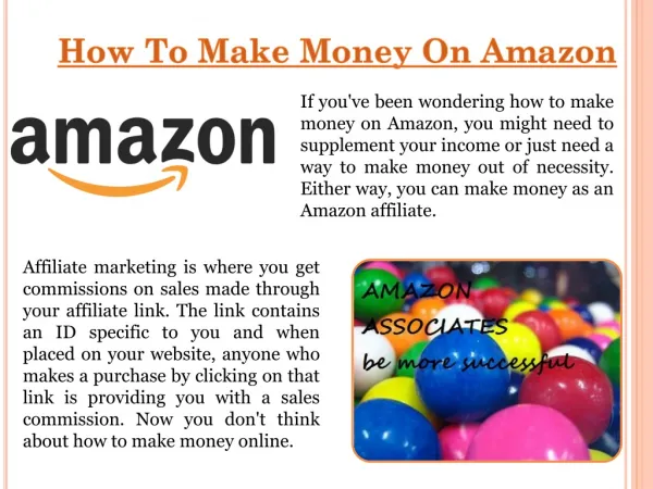 How To Earn Money For Amazon