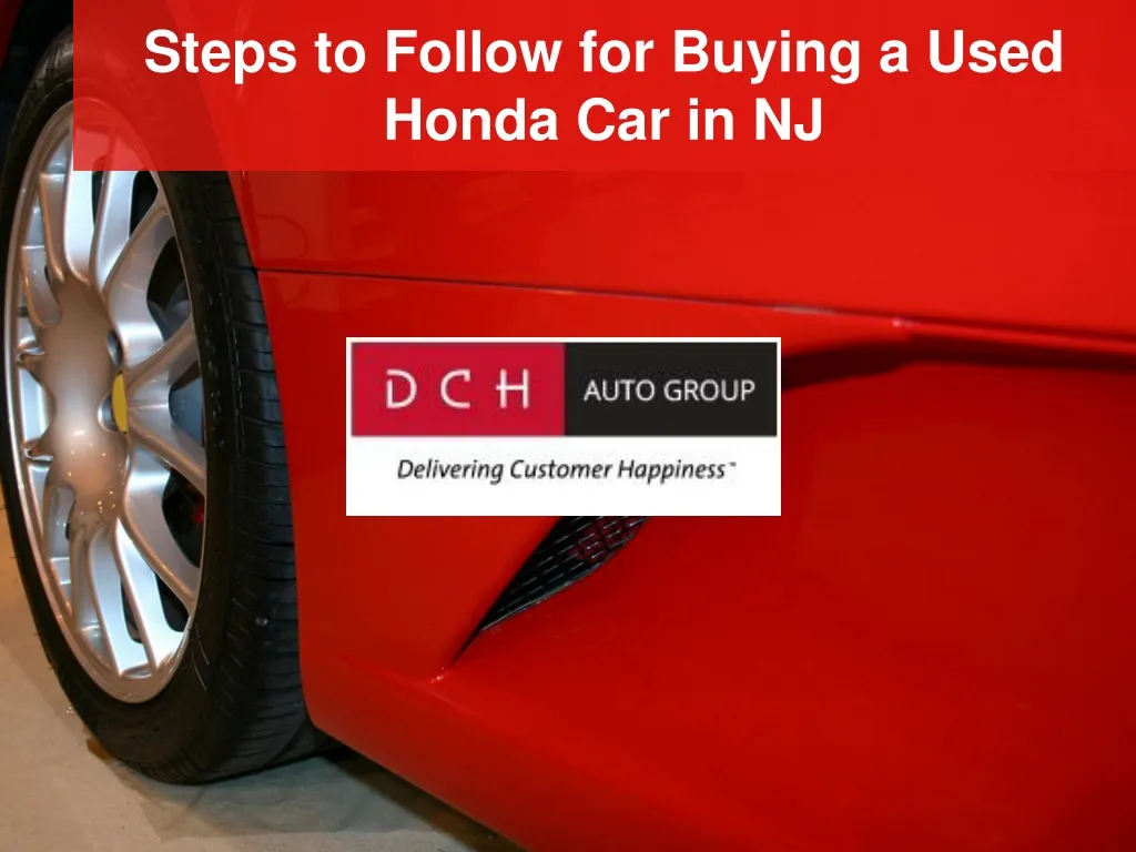 steps to follow for buying a used honda car in nj