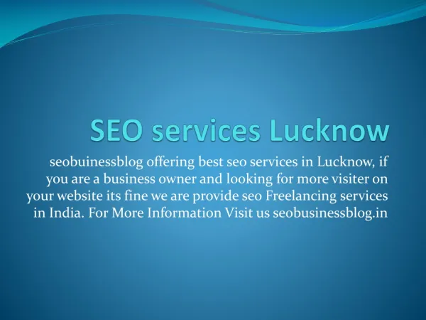 seo services Lucknow