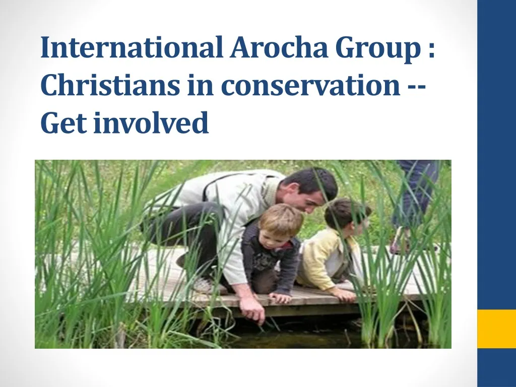 international arocha group christians in conservation get involved