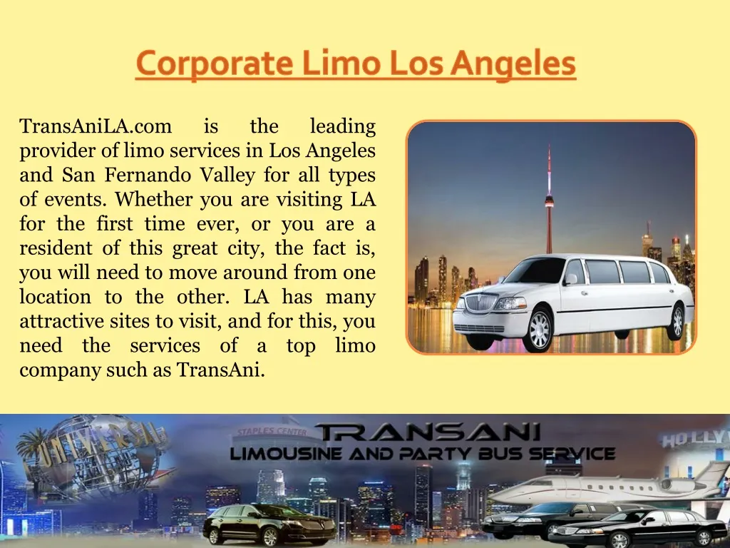 corporate limo los angeles