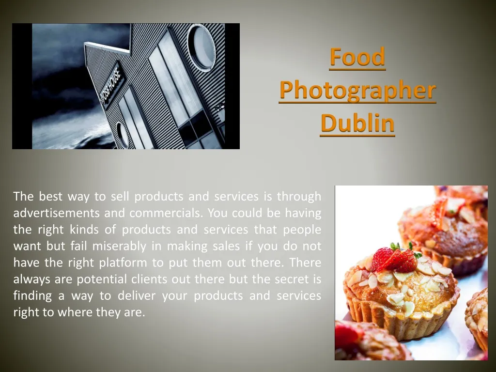 food photographer dublin