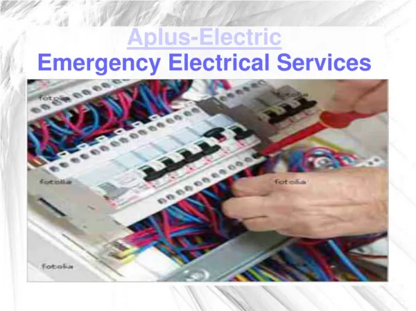 Electrical Repair and Emergency Electrician Services | Denver