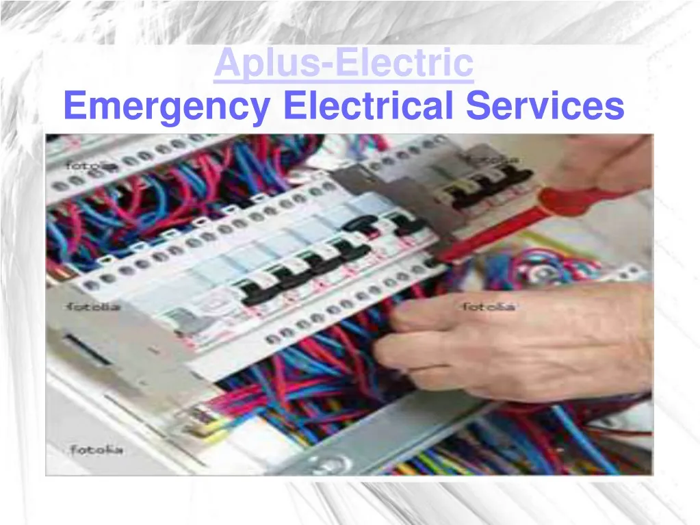 aplus electric emergency electrical services