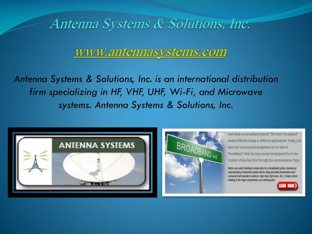 antenna systems solutions inc www antennasystems com