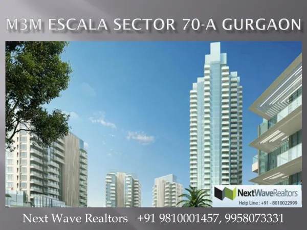 M3M Escala Gurgaon 2 3 4 BHK Apartments
