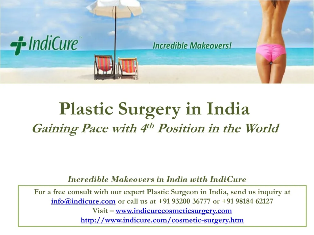 plastic surgery in india gaining pace with 4 th position in the world