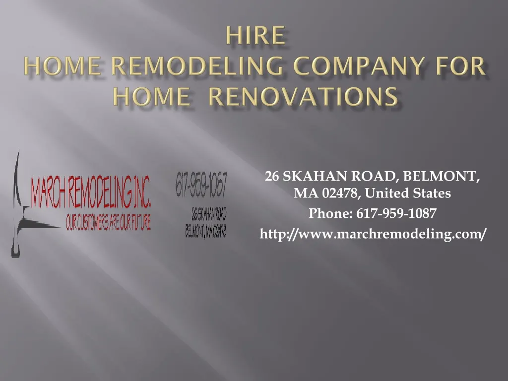 hire home remodeling company for home renovations
