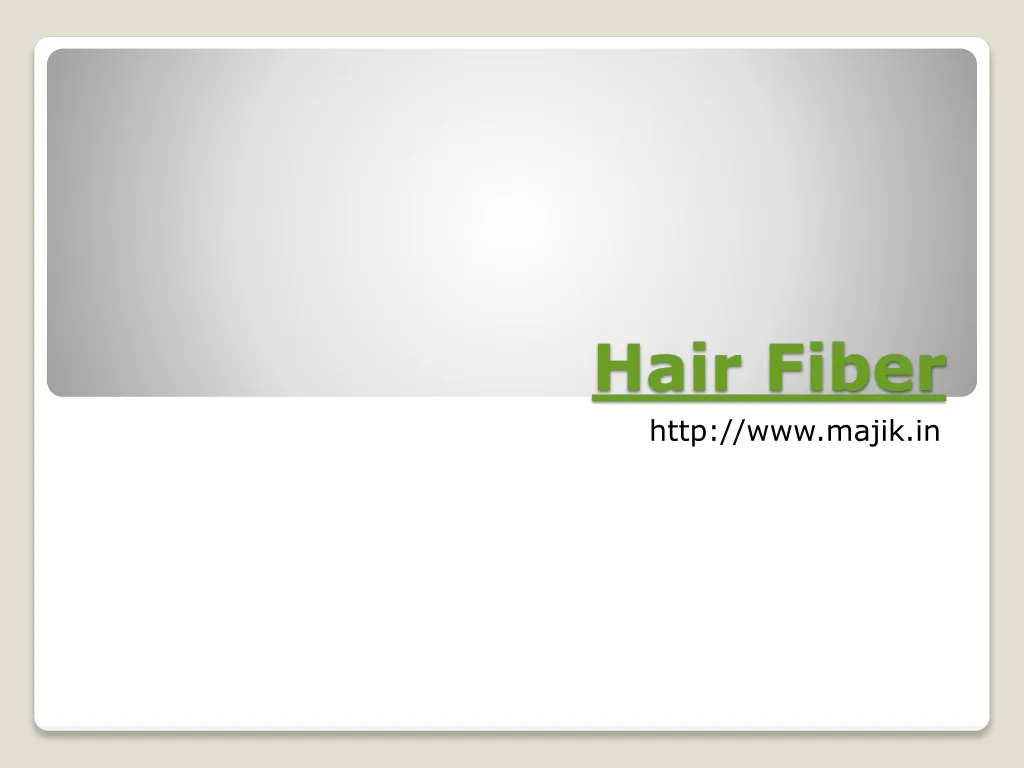hair fiber