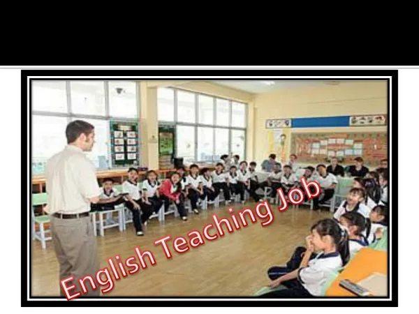 English Teaching Job