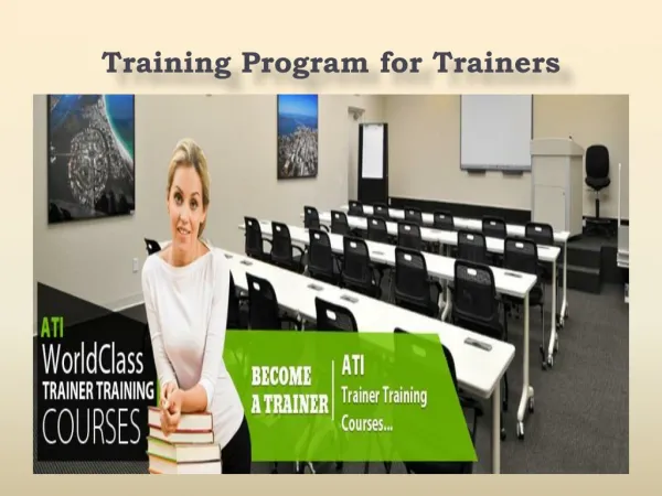 Training Program for Trainers