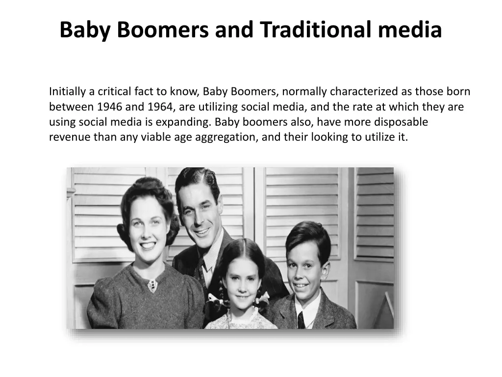 baby boomers and traditional media