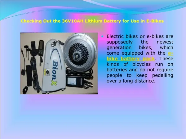 Electric Bike Conversion Kit