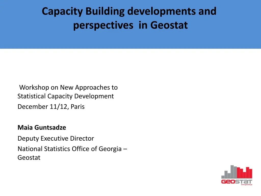 capacity building developments and perspectives